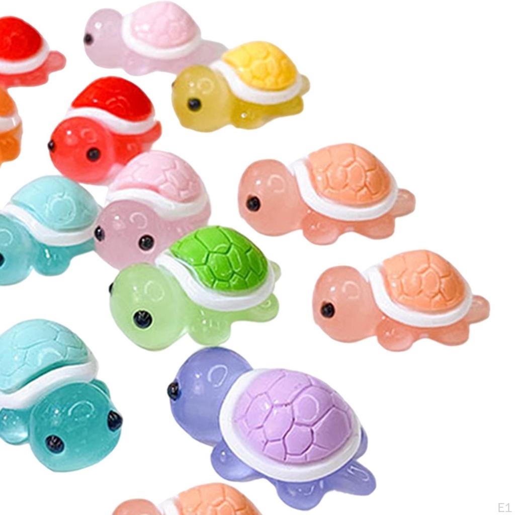 30x Мини Черепаха Крошечные Украшения Милые DIY Брелок Ювелирные Изделия Изготовление Фигурок Сада Сказок