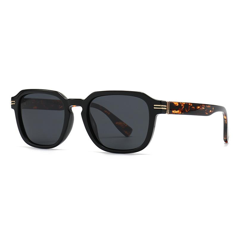 Ins Popular Fashion High Quality Polarized Sunglasses Women Shades UV400 Retro Men Square Trending Rivets Sun Glasses