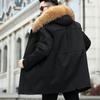 Men's Mid-length Mink Faux Fur Parker Clothing Fox Fur Thickened Liner Detachable Fur Coat