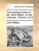 Книга The Poetical Works of Mr. John Milton. In Two Volumes. Volume 1 of 2