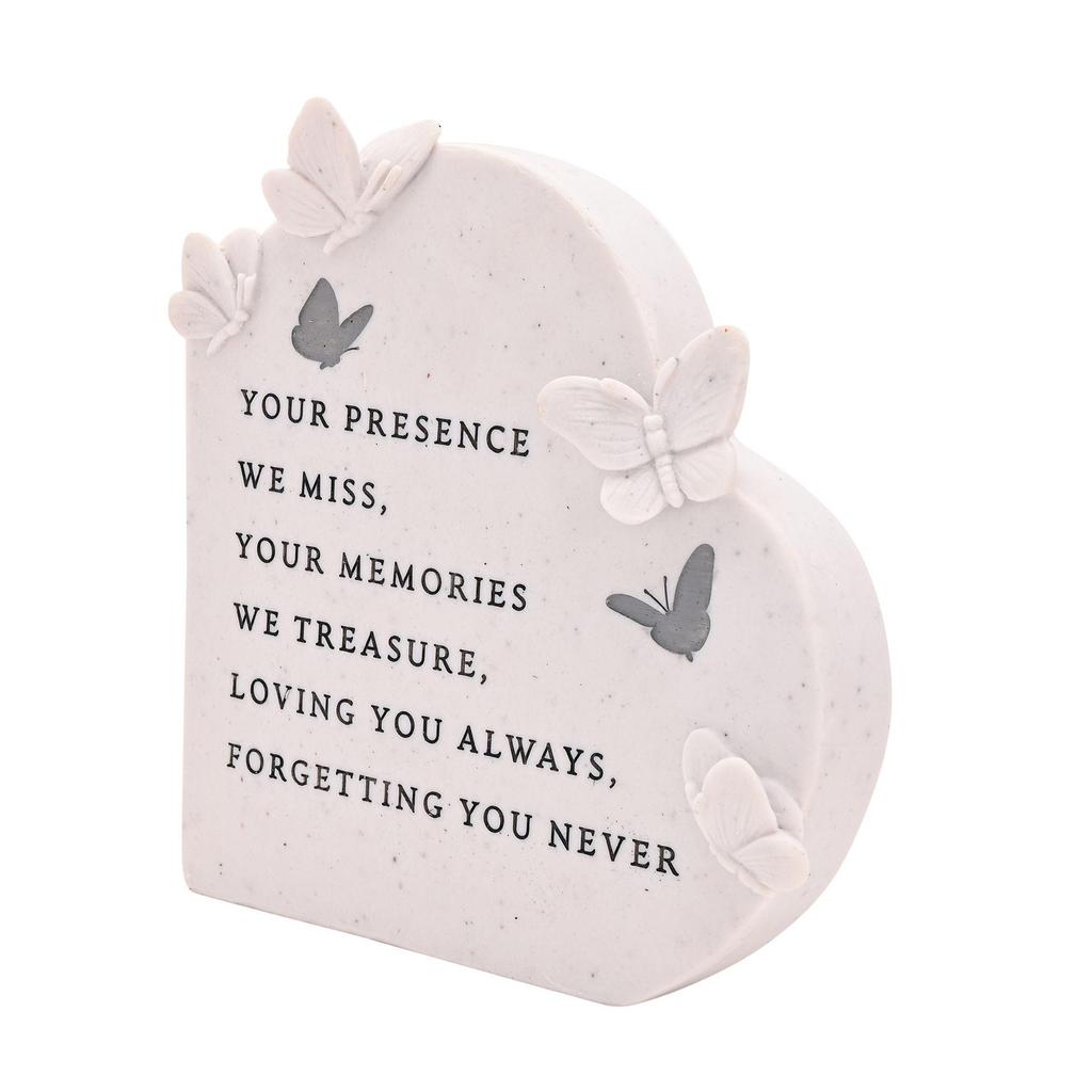Thoughts of You Butterfly Graveside Standing Heart - Your Presence
