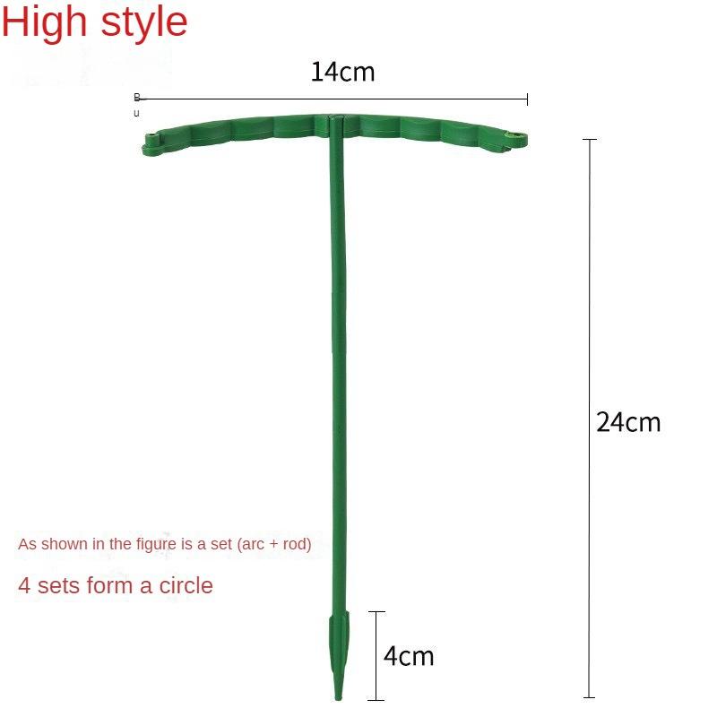 12Pc Plastic Plant Support Pile Frame Greenhouse Arrangement Semicircle Fixed Rod Flower Plant Vine Climbing Bracket Garden Tool