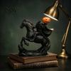Художественный Винтажный Декор Статуя Всадника Без Головы, Бронзовая Смоляная Фигурка на Хэллоуин, Готическая Ужасающая Настольная Скульптура для Сезонного