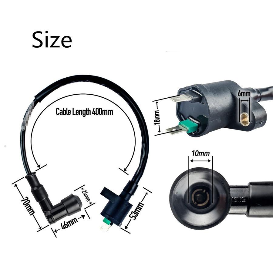 Катушка зажигания с одним выходом 12 В постоянного тока + блок CDI универсальный для питбайка/квадроцикла 50-150 куб. см