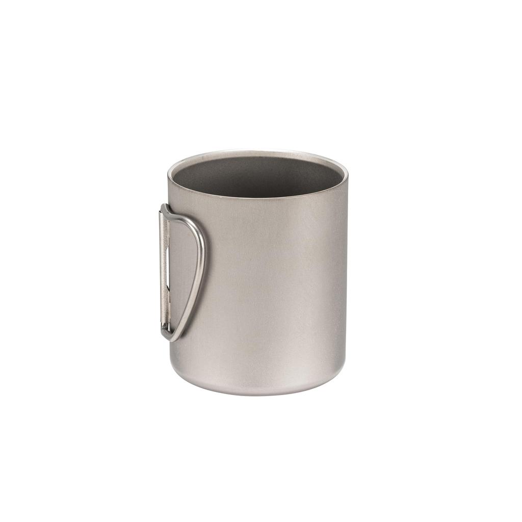 Кружка Snow Peak Titanium Double Mug 300 мл со складной ручкой MG-052FHR
