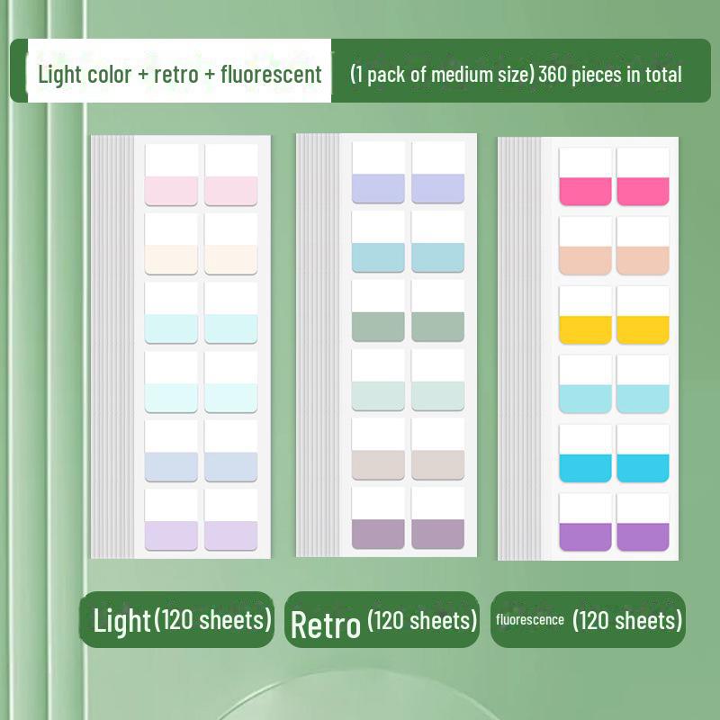 Пользовательские наклейки Morandi Index Label Sticky Notes – флуоресцентные закладки для студентов