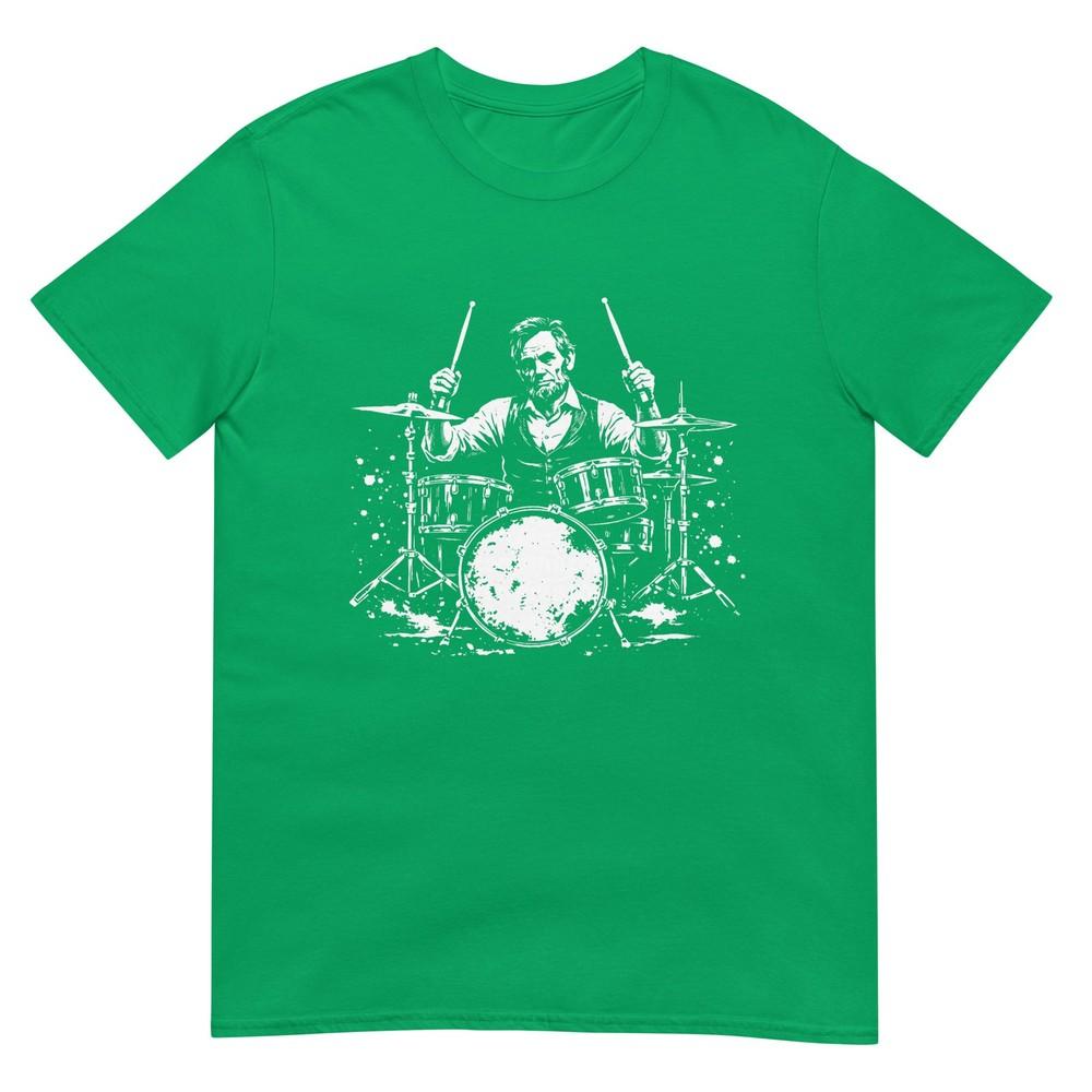 Vintage Abraham Lincoln Abe Lincoln Playing Drums Drummer TShirt