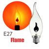 E14 E27 3W Filament Candle Flicker Light Bulb Fire Flame Retro Christmas Decor