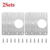 1/2/4Pcs Kitchen Cabinet Hinge Repair Plate Stainless Steel Furniture Drawer Hinge Fixing Plate Table Cabinet Window Door Repair