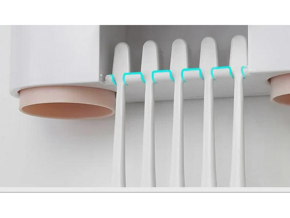 Дозатор зубной пасты и держатель зубных щеток Yikeke для семьи из четырех человек — настенный, не требует сверления