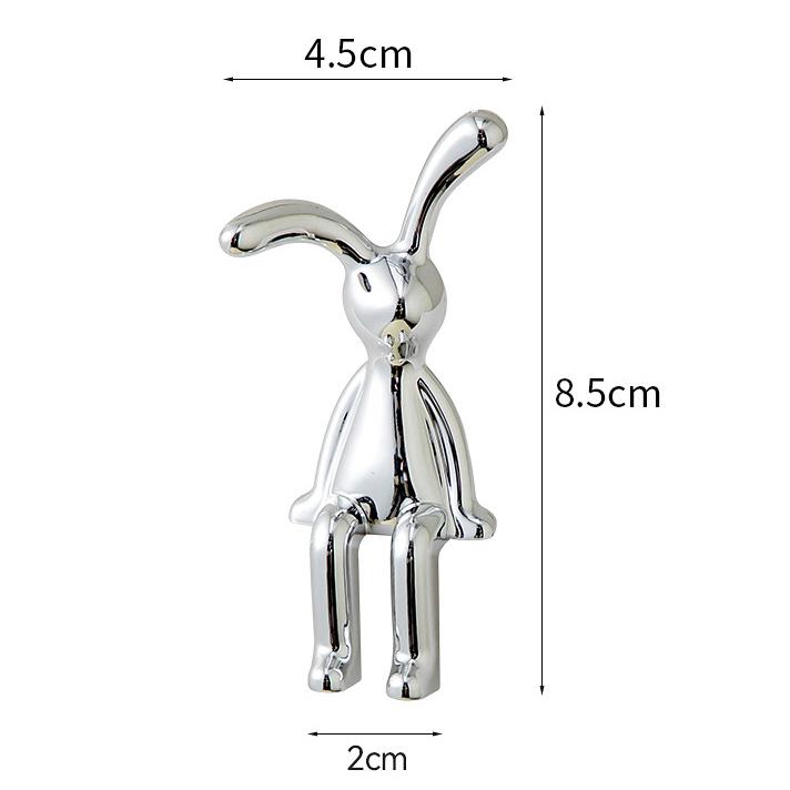 УФ-покрытие длинные уши кролика декоративные украшения домашний настольный компьютер декоративные украшения домашний декоративный кролик