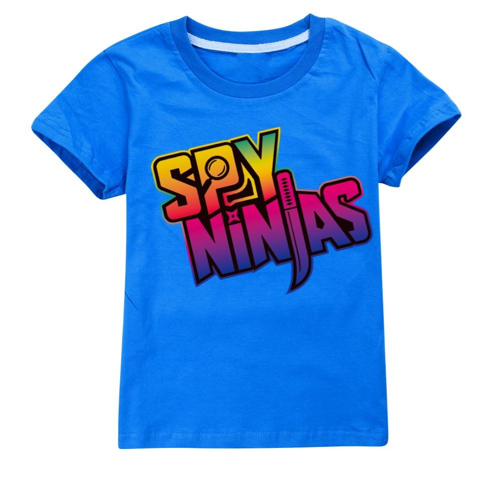 SPY NINJA Летние хлопковые футболки Одежда для девочек Детский косплей Топ Футболка с коротким рукавом для мальчиков Футболка Костюмы Каваи Рождественская футболка