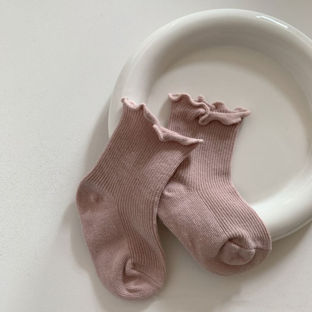 5Pairs Breathable Baby Cotton Socks Autumn Spring Newborn Socks Toddle Short Tube Socks Newborn