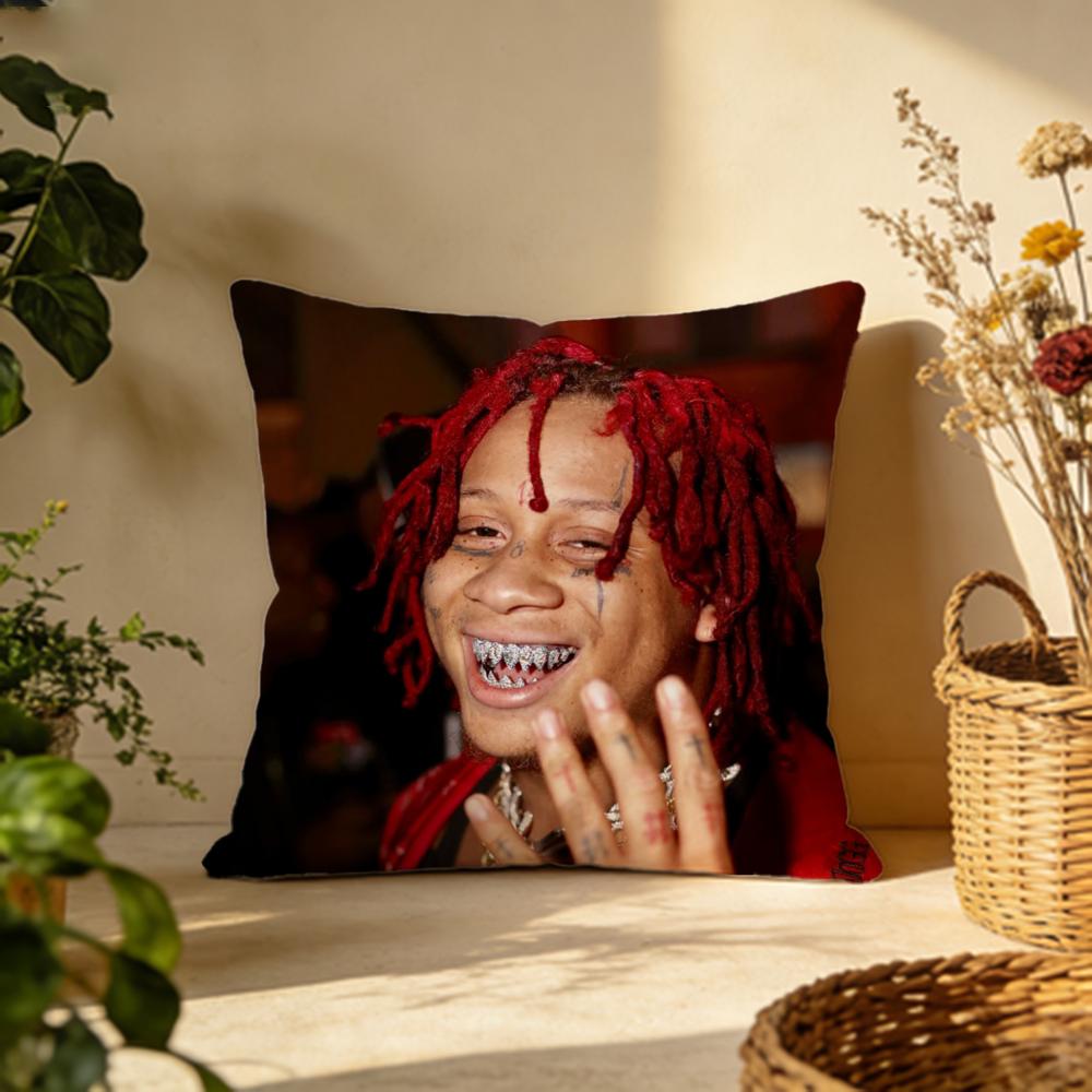 Popular TTrippie Reddied Cushion Cover Versatile DoubleSided Pillow Case Fit for Sofa Bed Car Daily Decor