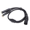 Plug and Play 3Pin XLR Male to Dual 6.35mm Female Gold Plated Stereo Converter Cable  Amplifier