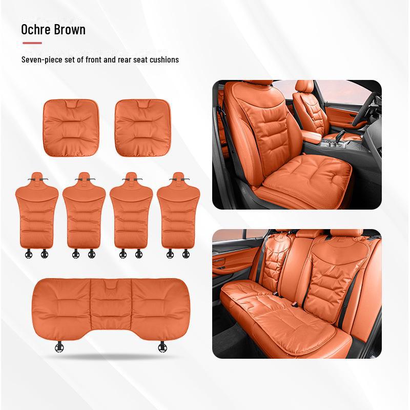 Универсальные вентилируемые подушки для автомобильных сидений из кожи наппа — всесезонные, дышащие, высококачественные, перфорированные, для всех моделей.