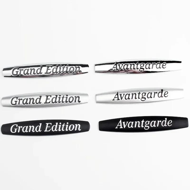 3D Metal Grand Edition Avantgarde Letters Side Fender Emblem Badge Sticker Decals for Mercedes Benz W204 W205 W213 W211 W210 ML AX1