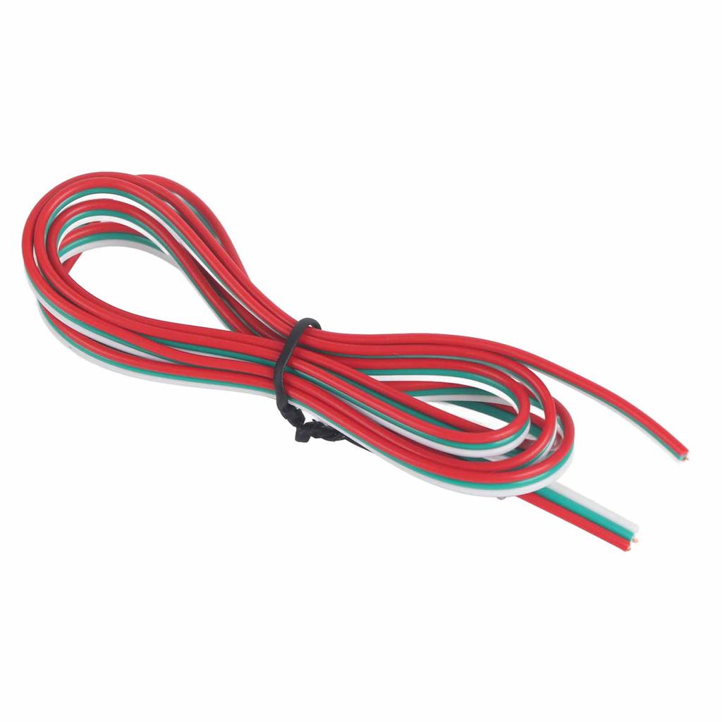 Удлинительный кабель 22 калибра 24AWG, отрезной, 0,3 мм2, 3-контактный, чистый медный провод, красный и зеленый
