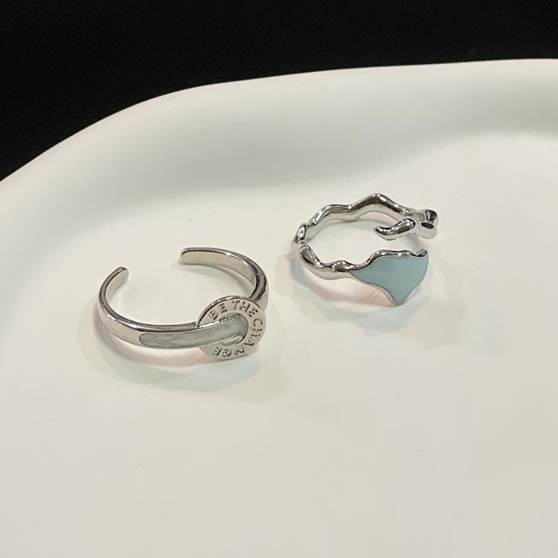 Дизайн ниши с капающим маслом, дофаминовое кольцо, ощущение высокого класса, круг, персонализированное, штабелируемое, регулируемое, простое, модное, открытое кольцо