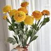 Yousheng Faux Ranunculus Asiaticus многоразовый искусственный цветок поддельный цветок ранункулюс для гостиной обеденный стол центральный элемент декор фермерского дома