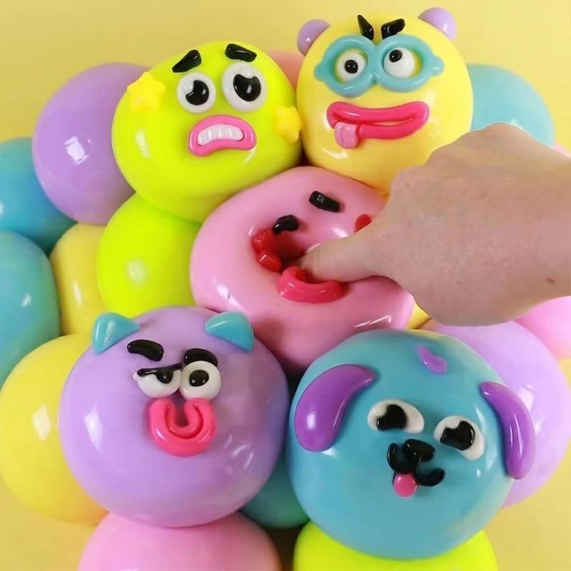 НОВЫЕ Smushers Squishy, Сменные Лица, Сенсорные Мячики-Антистресс с Медленным Восстановлением, для Взрослых Детей