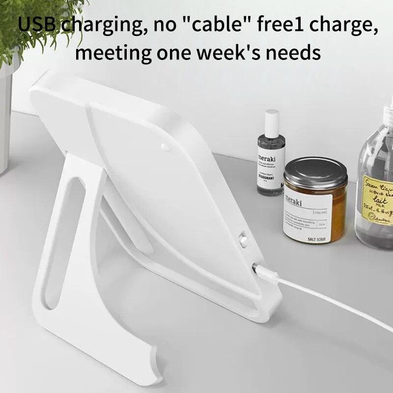 USB портативное компактное светодиодное зеркало для макияжа с сенсорным экраном и функцией затемнения
