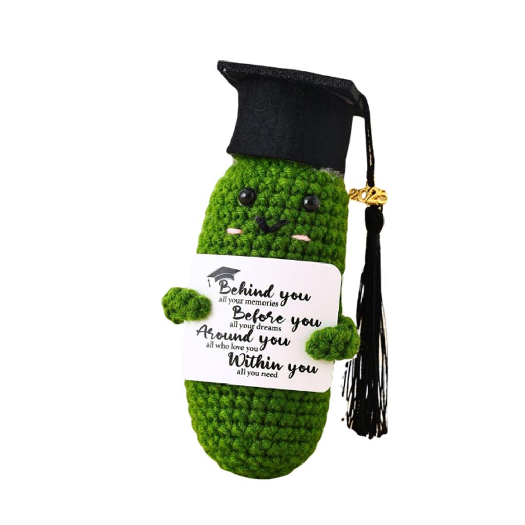 Hand Woven Dolls 2025 Class Graduation Gift Set - Inspiring Positive With Hats And Cards - Fun Kimchi With Emotional Made For Girls, Him, And Boys,