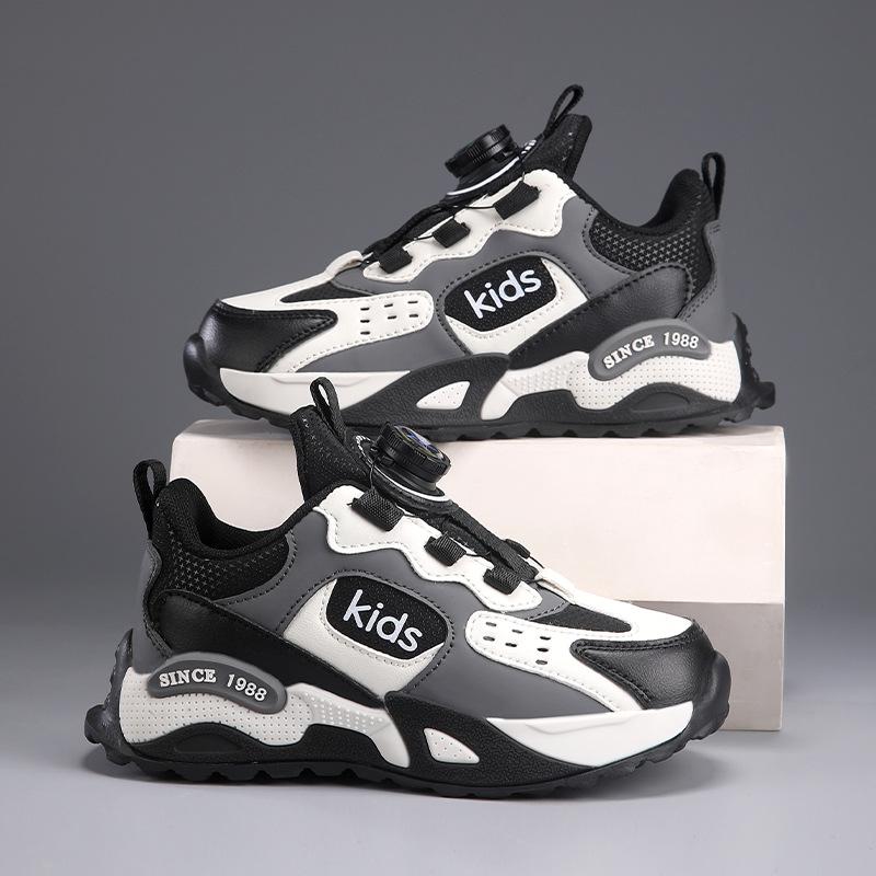 Children's Shoes 2025 Spring and Summer New Mesh Breathable Girls Sports Shoes Medium Older Boys Running Dad Shoes