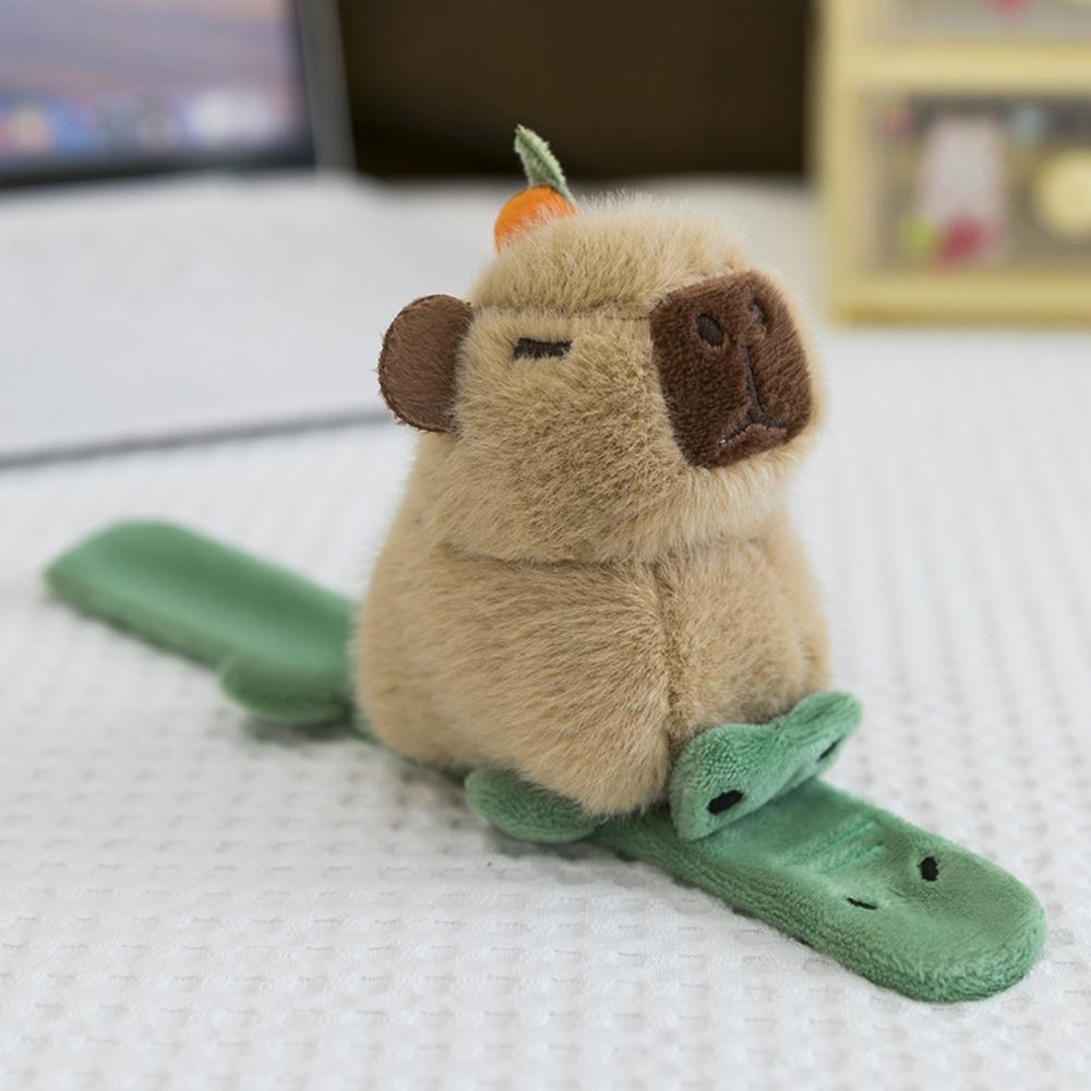 Crocodile Capybara Slap Snap Doll Toy Turtle Animal Plush Slap Bracelet  Home Decor