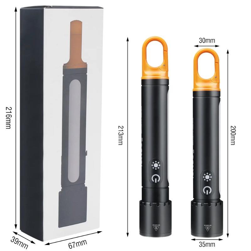 Светодиодный зум-фонарик Портативный уличный многофункциональный фонарик Брелок Перезаряжаемый фонарь с боковым светом