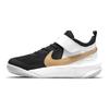 Nike Детские кроссовки Team Hustle D10 PS Black White Metallic Gold Photon-Dust CW6736-002