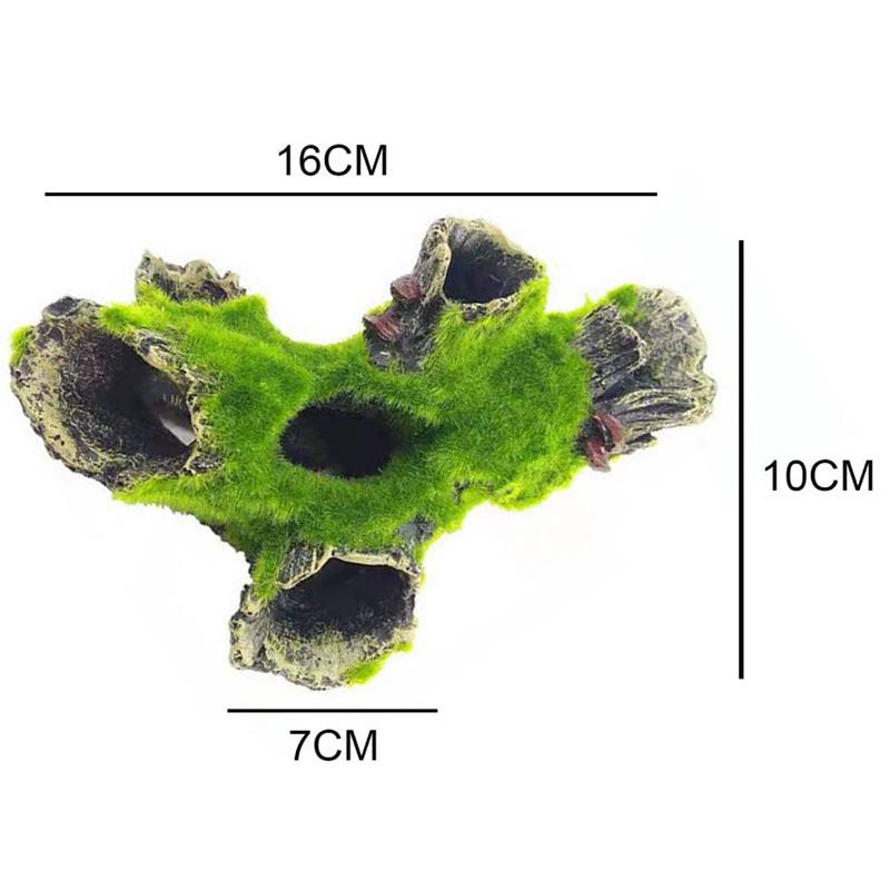 Aquarium Tree Trunk Resin Decoration Fish Tank Ornaments Natural Appearance Statues For Hiding Shrimp And Fish Landscape