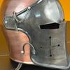 Barbouta Helmet 18G Steel Two Tone Copper Gray Armor Perfect for LARP, Cosplay, Reenactments,