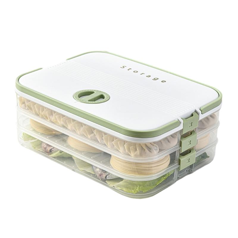 Прозрачный контейнер для хранения пельменей с ручным таймером даты, штабелируемый дизайн, аксессуар для эффективной организации морозильной камеры