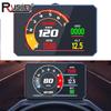 P16 OBD HUD Автомобильный проектор на лобовое стекло Бортовой компьютер Умный цифровой спидометр Обороты двигателя Температура охлаждающей жидкости Диагностический инструмент Проектор С сигнализацией