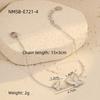 GEMCHIC Women's Stainless Steel Gold Tone Shell Butterfly Beaded Bracelet Fashion Titanium Steel Luxury Jewelry