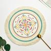 Romantic Bohemian Placemats Round Coaster Cotton Pad Heat Insulation Mat  Wedding Table Decor