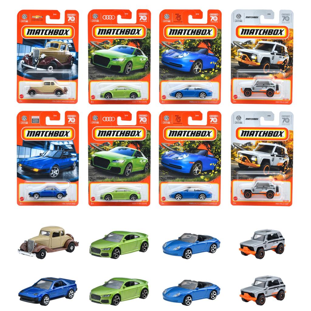 MATTEL Matchbox Basic Car Assortment Mini Cars Box Years Old and [24 Sold] [3 Up] 980U-30782
