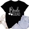 Футболка невесты для женщин, футболка для помолвки, футболки для девичника, футболка Bride Squad