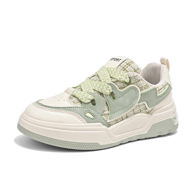 Womens Casual Cute Platform Shoes Fashion Breathable Love Heart Shoes Vulcanized Comfortable Mesh Shoes Zapatillas De Mujer