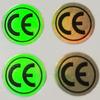 10mm Hologram Shining CE Vinyl Label Sticker Factory Product Quality Insure Certificate Tag Plastic Holographic Original