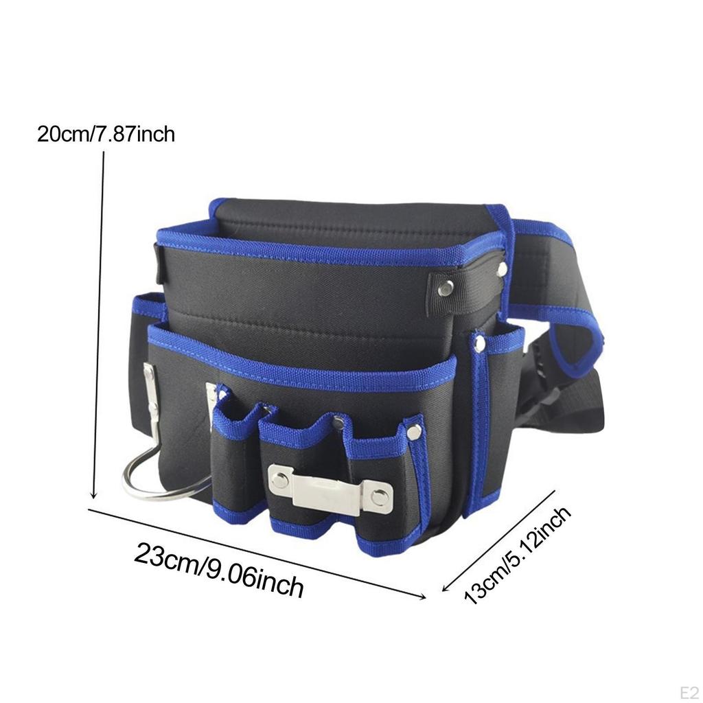 Garden Tool Belt Waist Storage Bag Holder Carpenter Pouch Convenient for Carpenters Lightweight