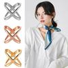 Scarf Clip X-Shaped Scarf Ring Buckle for Women Lady Girls Silk Scarf