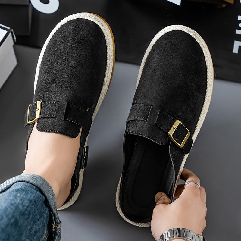 Мужские тапочки Повседневная уличная летняя обувь Дышащие кроссовки для ходьбы, пеших прогулок, шлепанцы Роскошные домашние дизайнерские лоферы