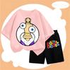 Boys Girls Summer Casual Clothing New The Amazing Digital Circus Children T Shirt Set Anime Cartoon Printed Short Two Piece Suit