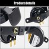 Universal 12V Motorcycle Automotive Horn Metal Build High Frequency Sound Emission Hassle Free Mounting Water Resistant