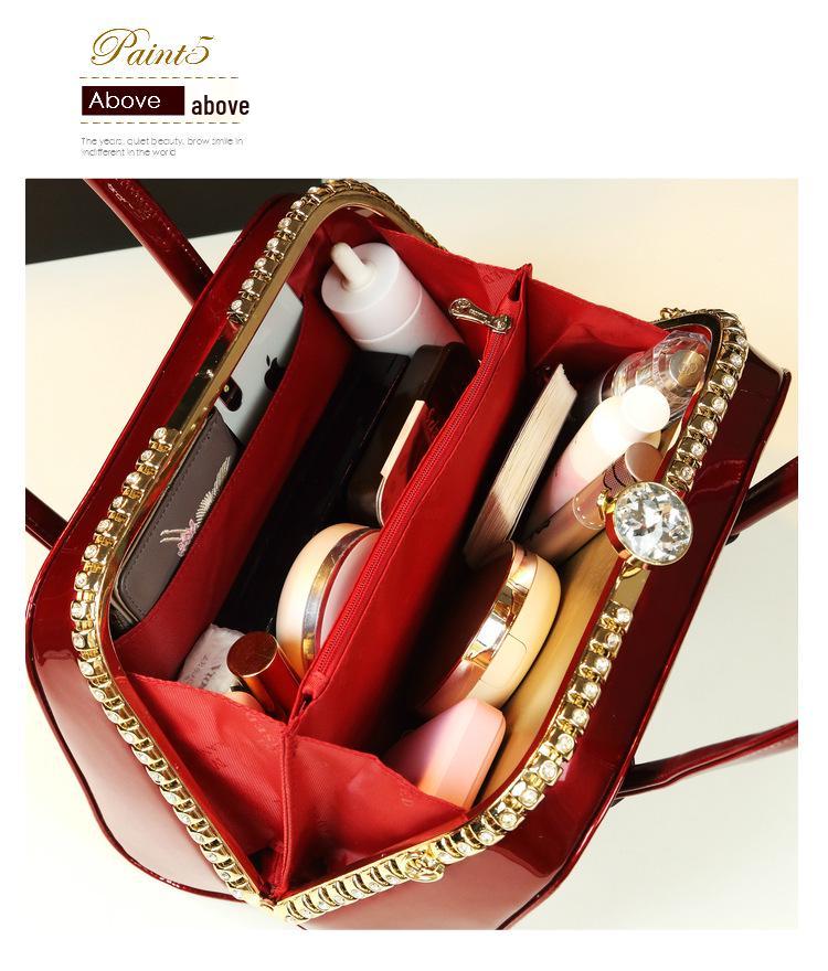 Мамина сумка из лакированной кожи: Модная сумка кроссбоди на плечо из натуральной кожи