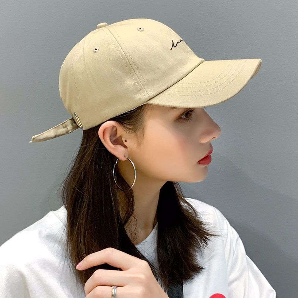 Women Simple Snapback Hop Hip Cotton Unisex Embroidery Sun Hats Letter Caps Baseball Caps