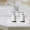 Multifunctional Waterproof Acrylic Soap Sponge Holder Tray for Bathroom Vanities and Countertop Essential Organization