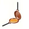 Round Double Side Frying Pan Non-stick Pancake Maker Household Muffin Pan  Ham